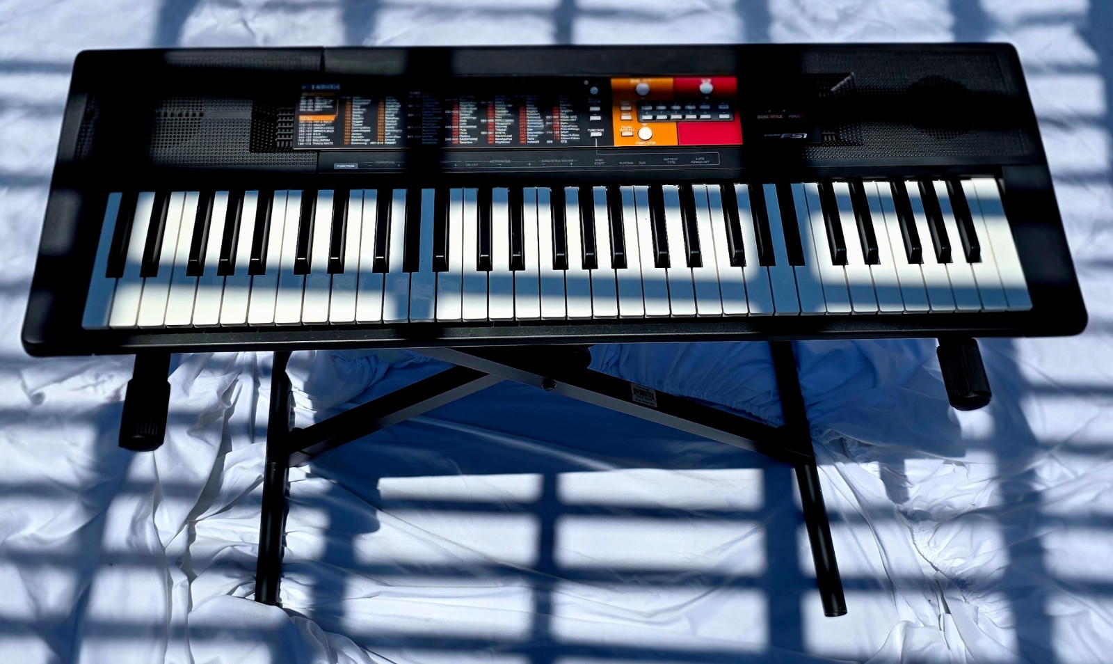 Yamaha PSR- F51 61-Key Portable Digital Keyboard With A Proline Stand