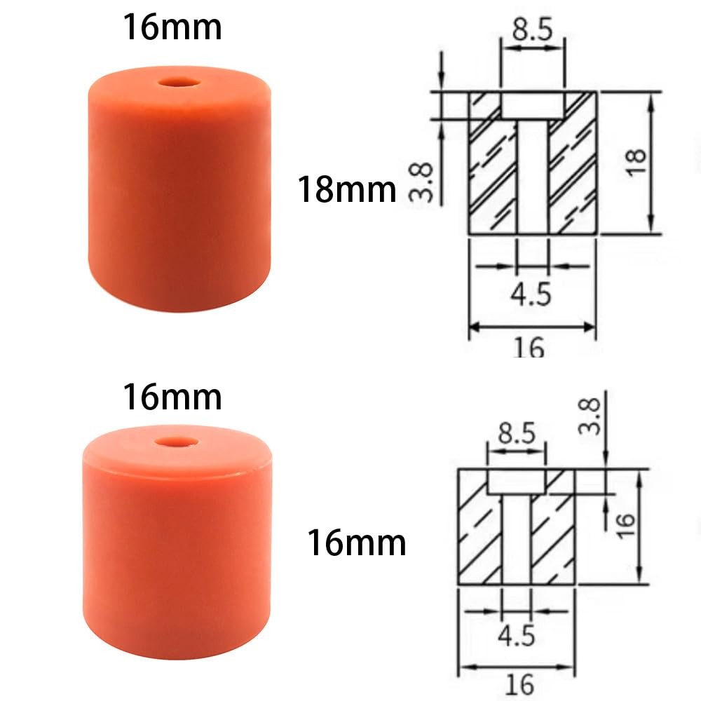 12Pcs Ender 3 v2 Silicone Bed Mounts, 3 S1 Spacers, 3D...