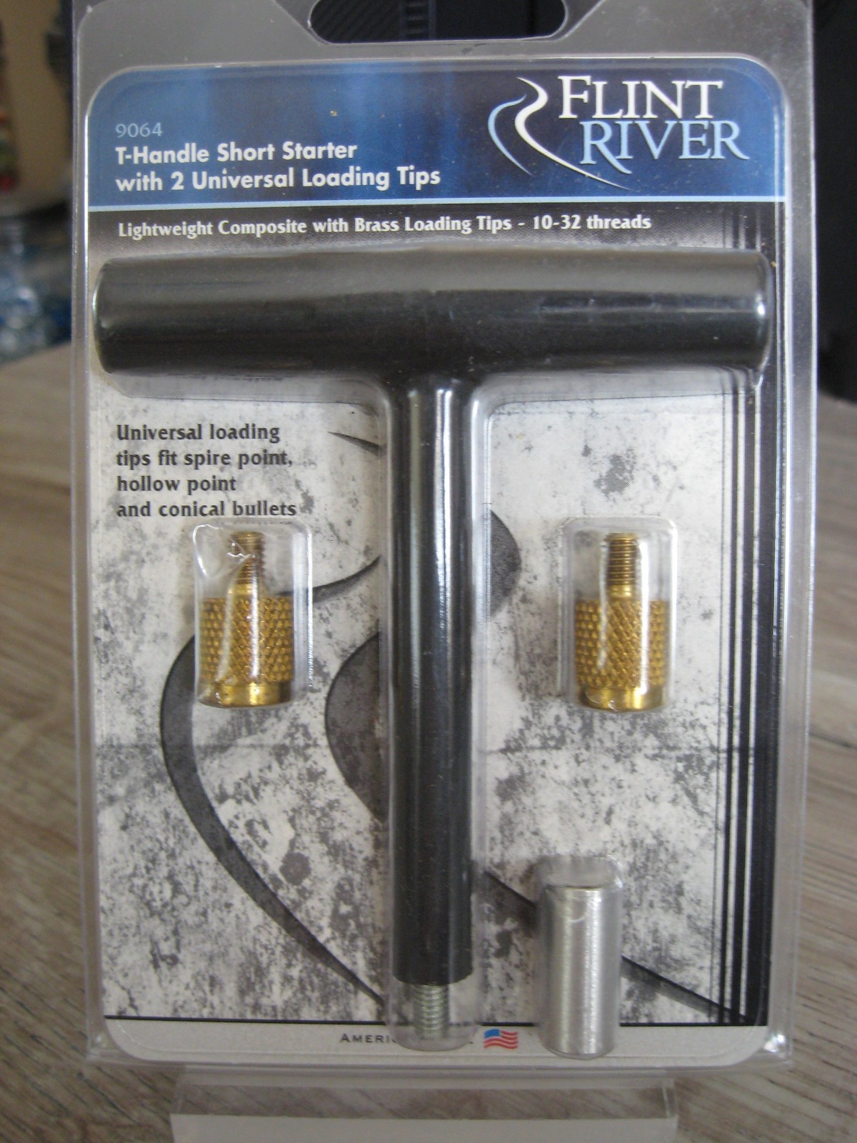 Flint River Muzzleloader - T-Handle Short Starter & 2 Loading Tips - 9064