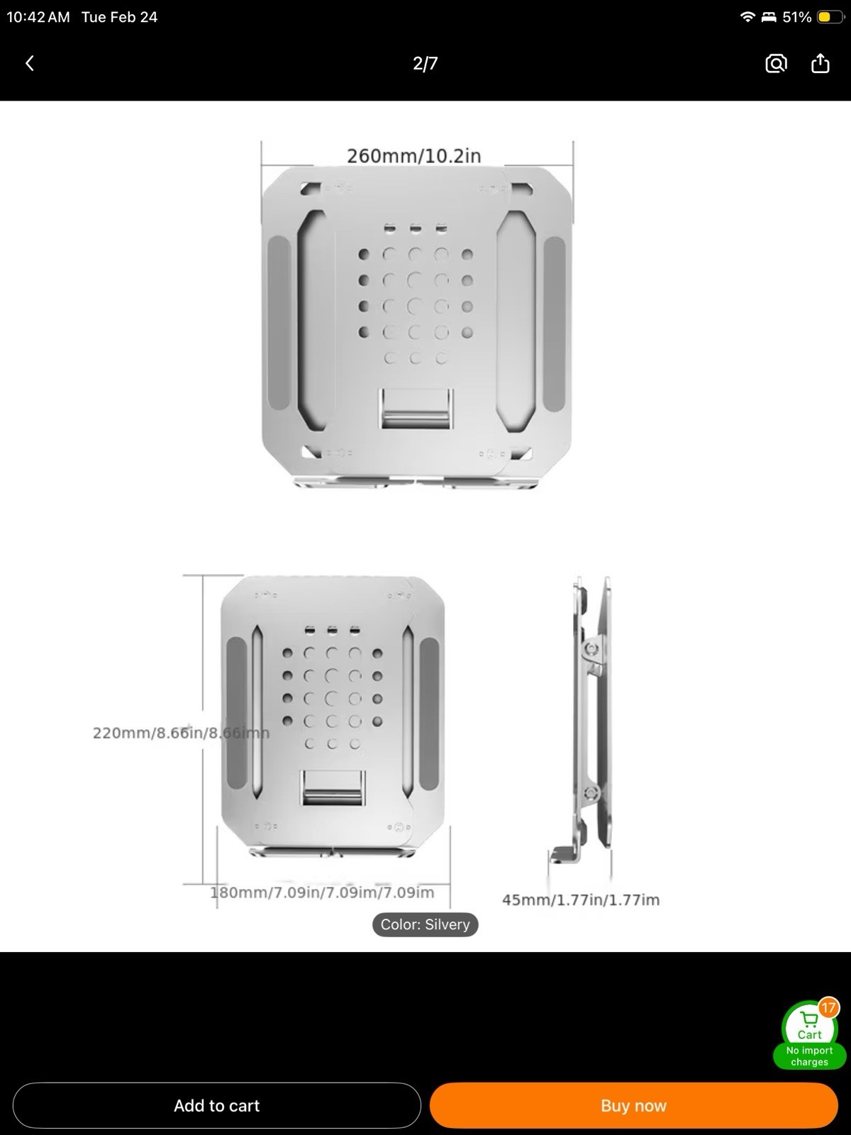 Adjustable Ergonomic Laptop Stand