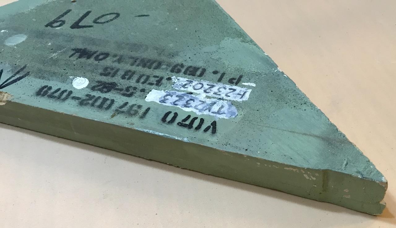 NASA Space Shuttle Fit Check Tile, Challenger 099 Only Unique Upper Elevons