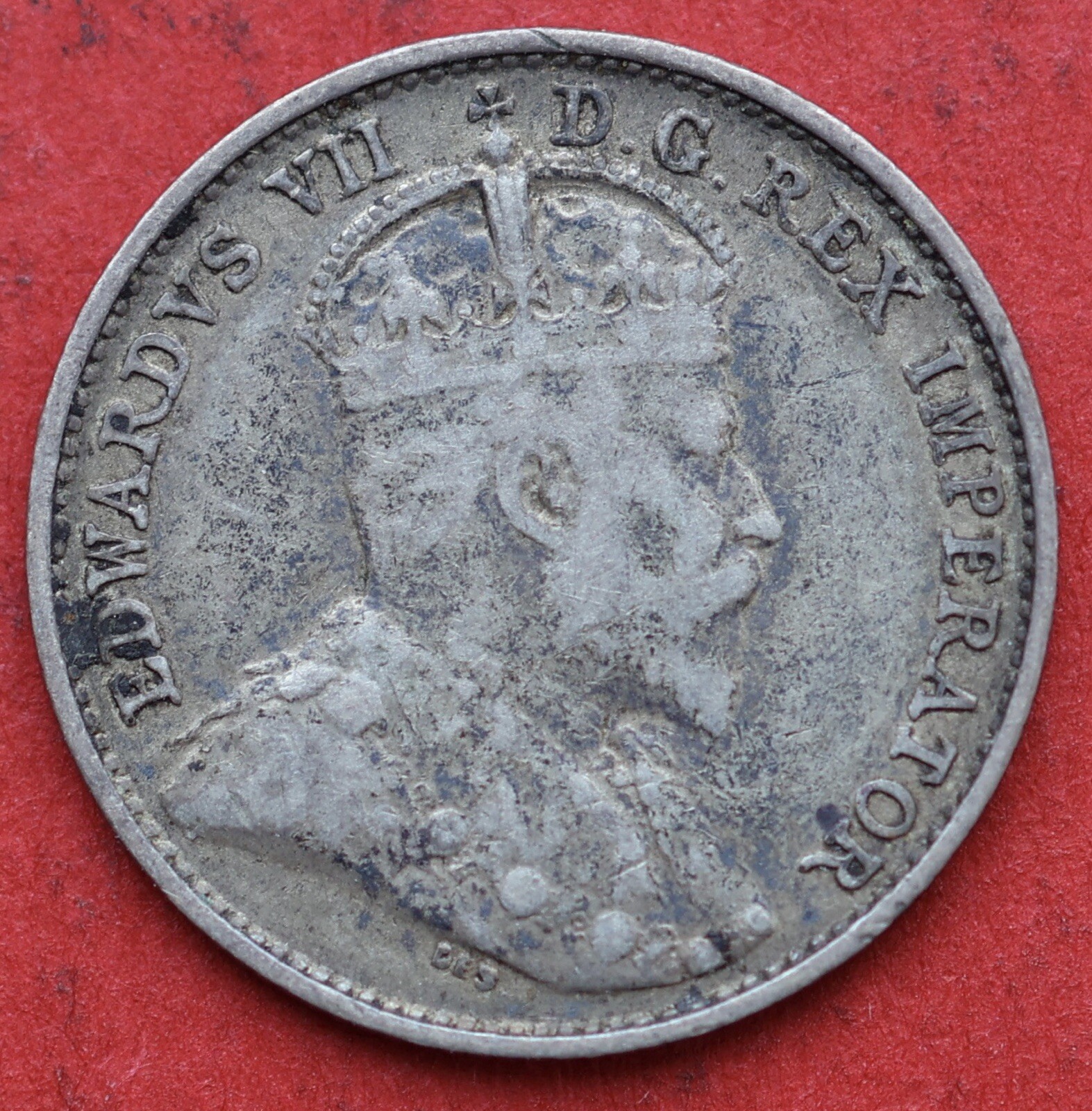 1909 Canada 5 Cents Round Leaf - VF/EF - Lot#11639