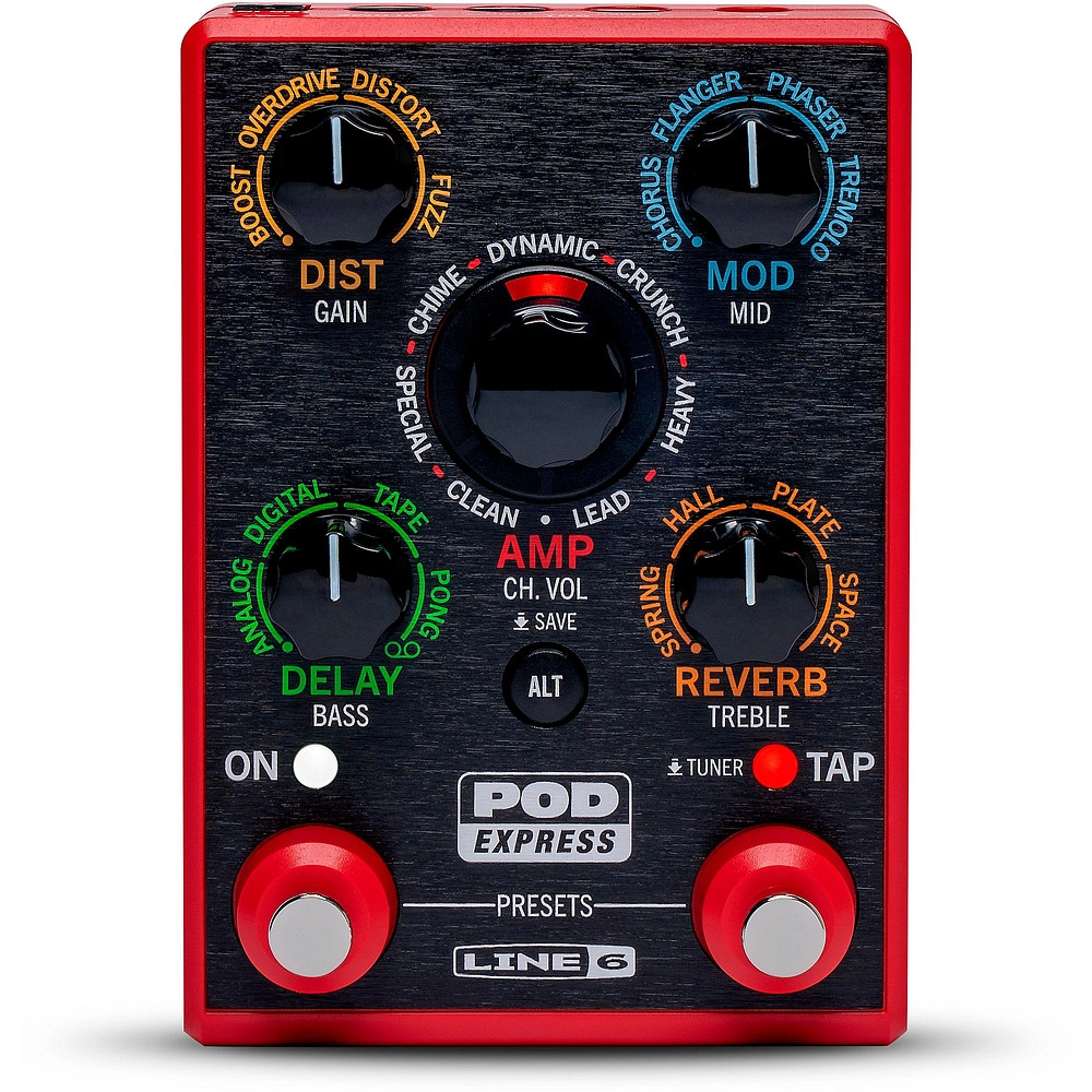 Line 6 POD Express Guitar Effects Processor Red