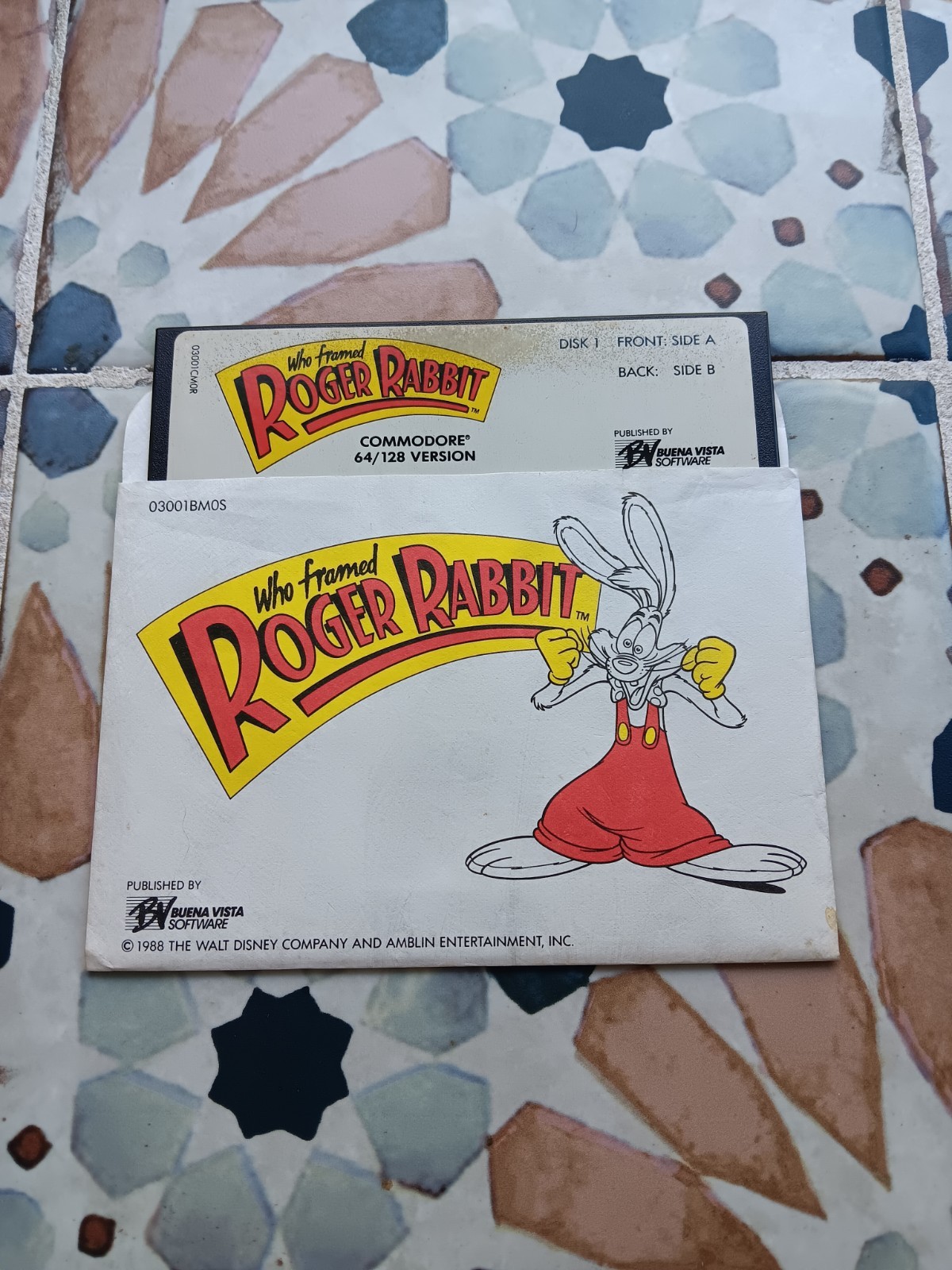 Commodore 64 Roger Rabbit Disk Only Computer Game Software Tested/Works
