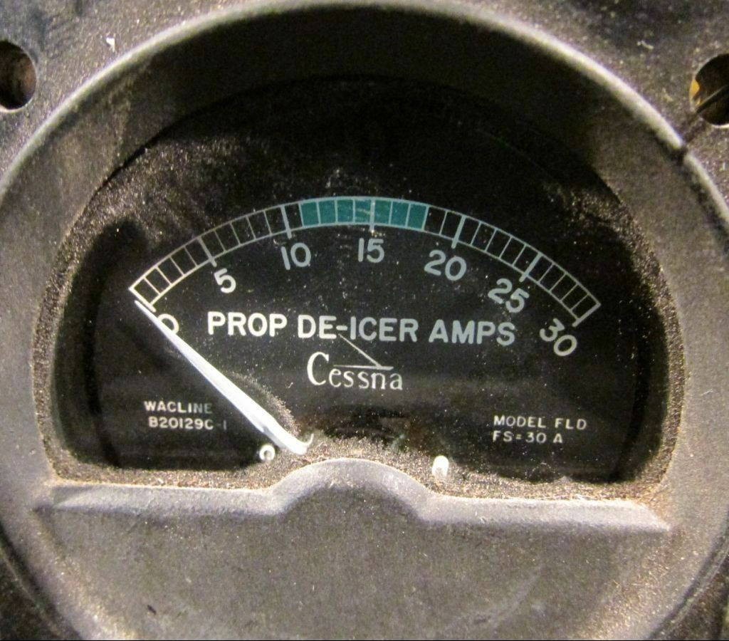 820129C-1 Cessna Propeller De-Ice Ammeter Indicator