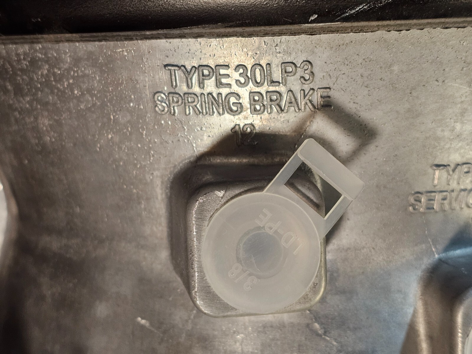 Spring Brake W/ Threaded Push Rod, 3" Stroke 30LP3 / 2 Stud Mounting