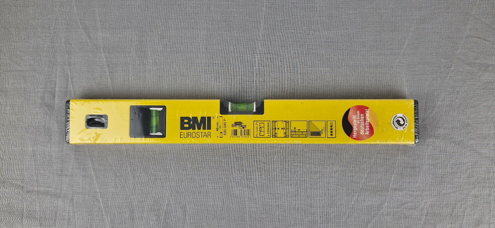BMI Eurostar Spirit Level Bayerische Maßindustrie– 40 cm – 2 Vials – Germany