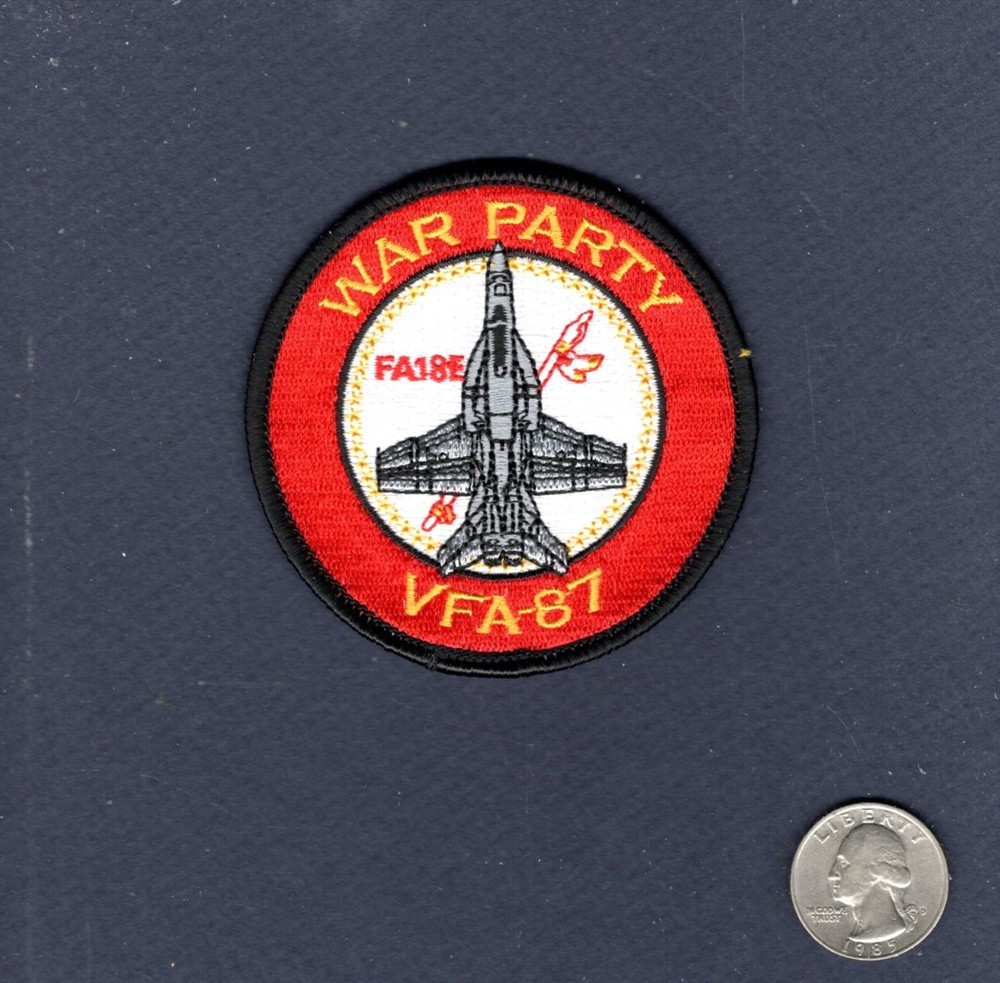 VFA-87 GOLDEN WARRIORS War Party US NAVY F-18E HORNET Squadron Bullet Patch