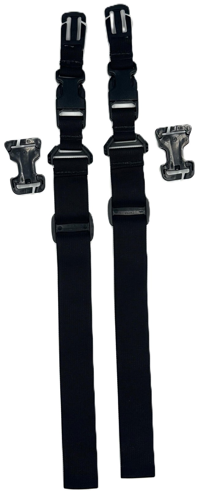 Tactical Quick Release Attachment Strap Set Adjustable Nylon Black Modular