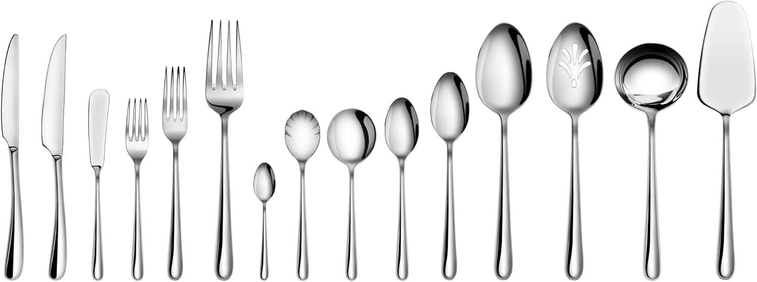 CANGSHAN RAIN II, 18/10 Forged Stainless Steel Flatware Replacement Singles-NEW!