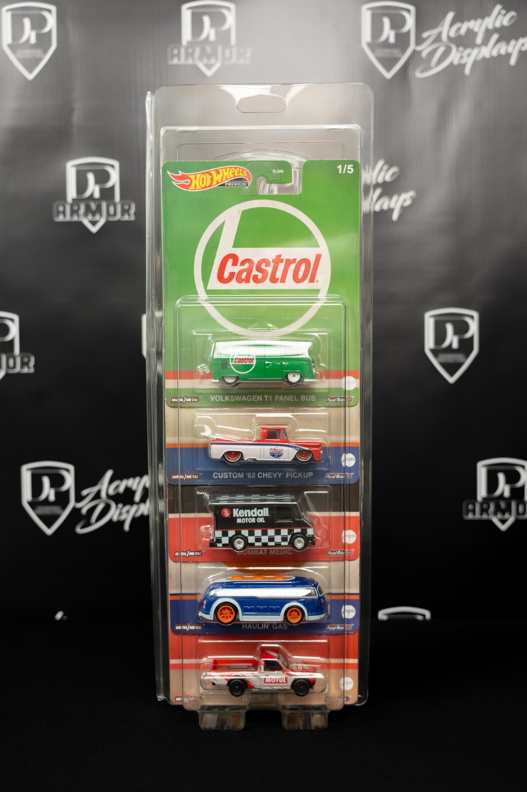 Diamond Protector 10 Individual Premium 5 Pack Diecast Case for Hot Wheels