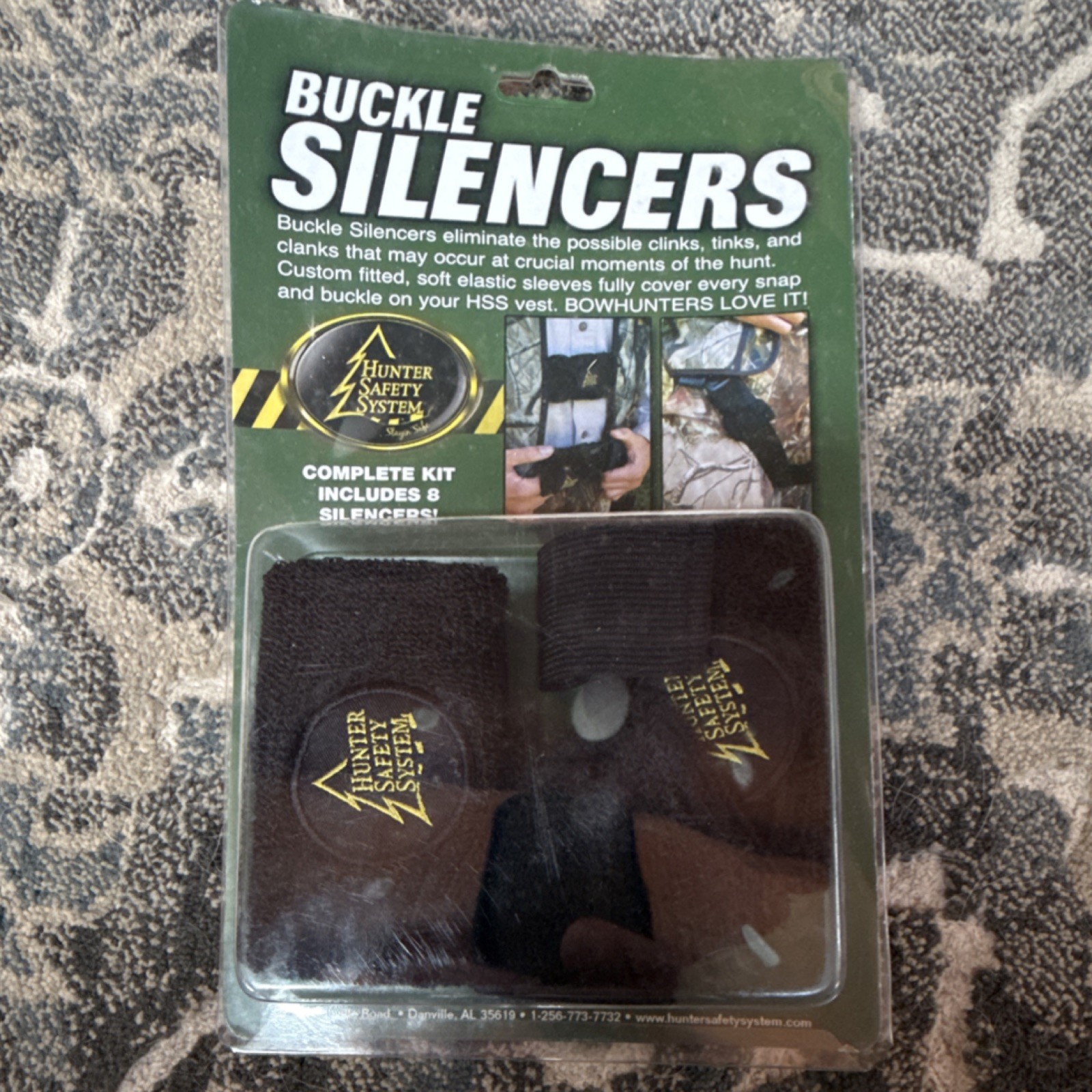 Hunter Safety System Buckle Silencer Kit Black Elastic Lightweight Custom Fitted