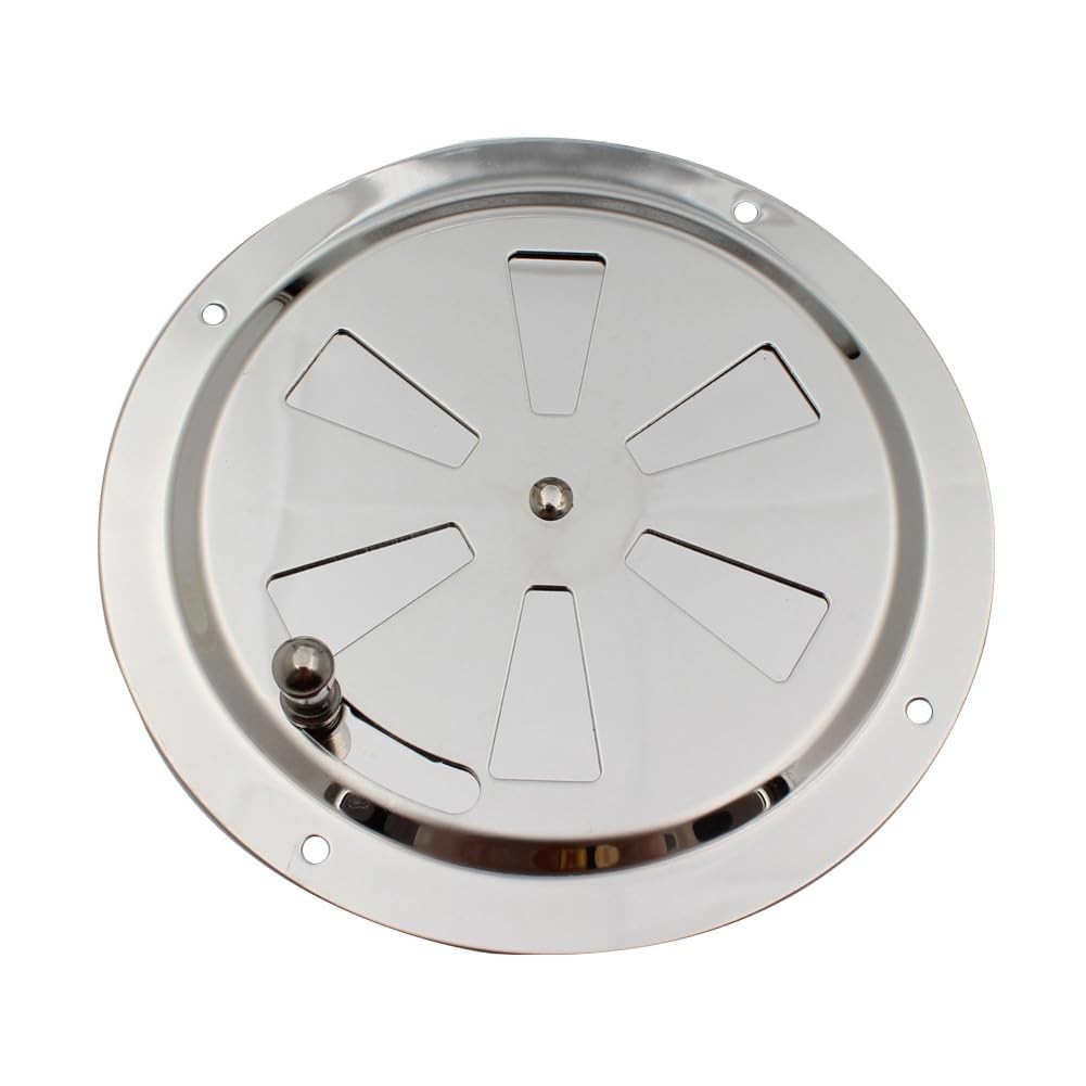 Stainless Steel Outlet Vents Round Manual Opening and Closing Wall Soffit Ven...