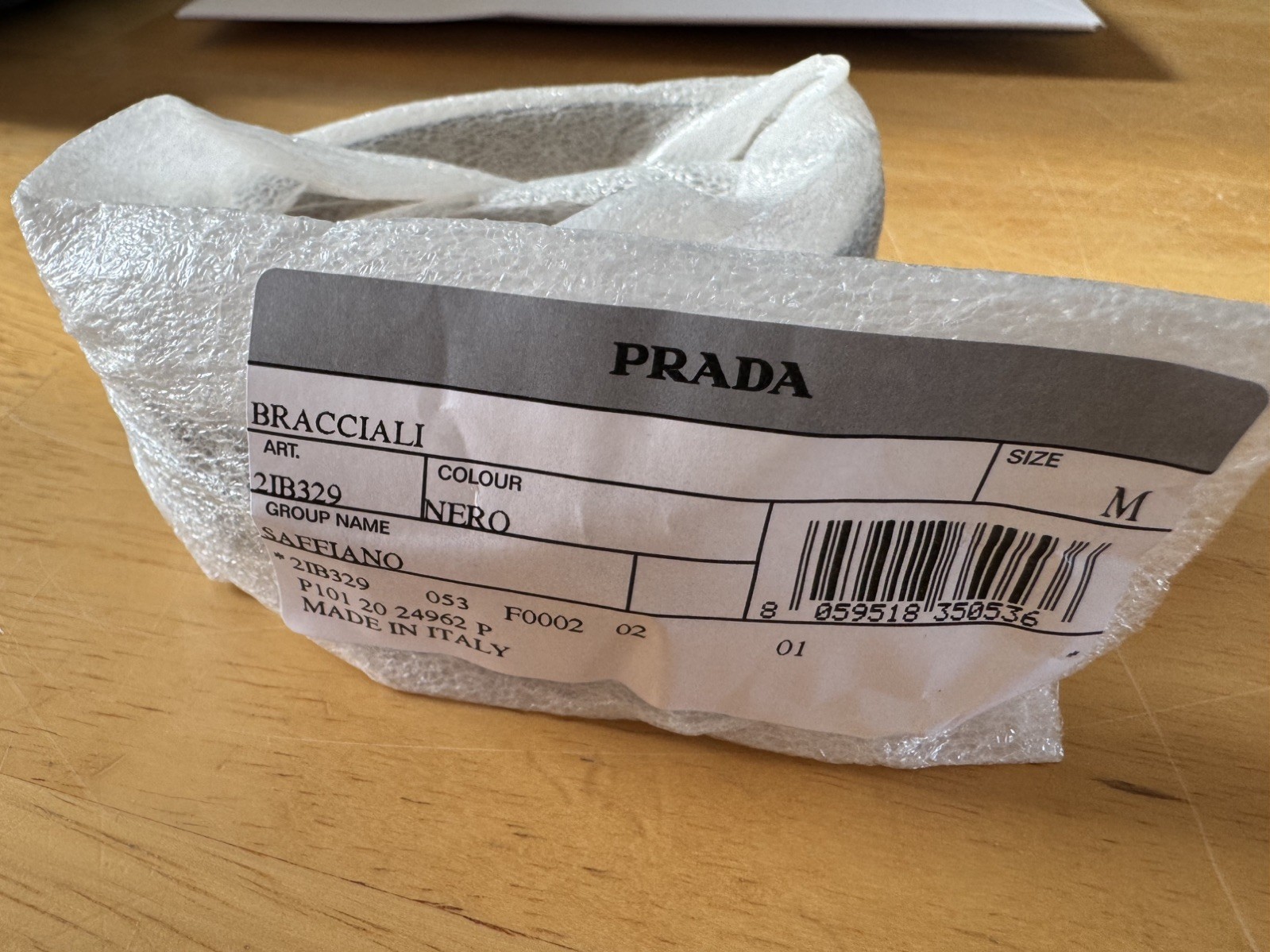 Prada x Centurion 2.0 Black AMEX Wearable Wrap Bracelet - verified authentic!!