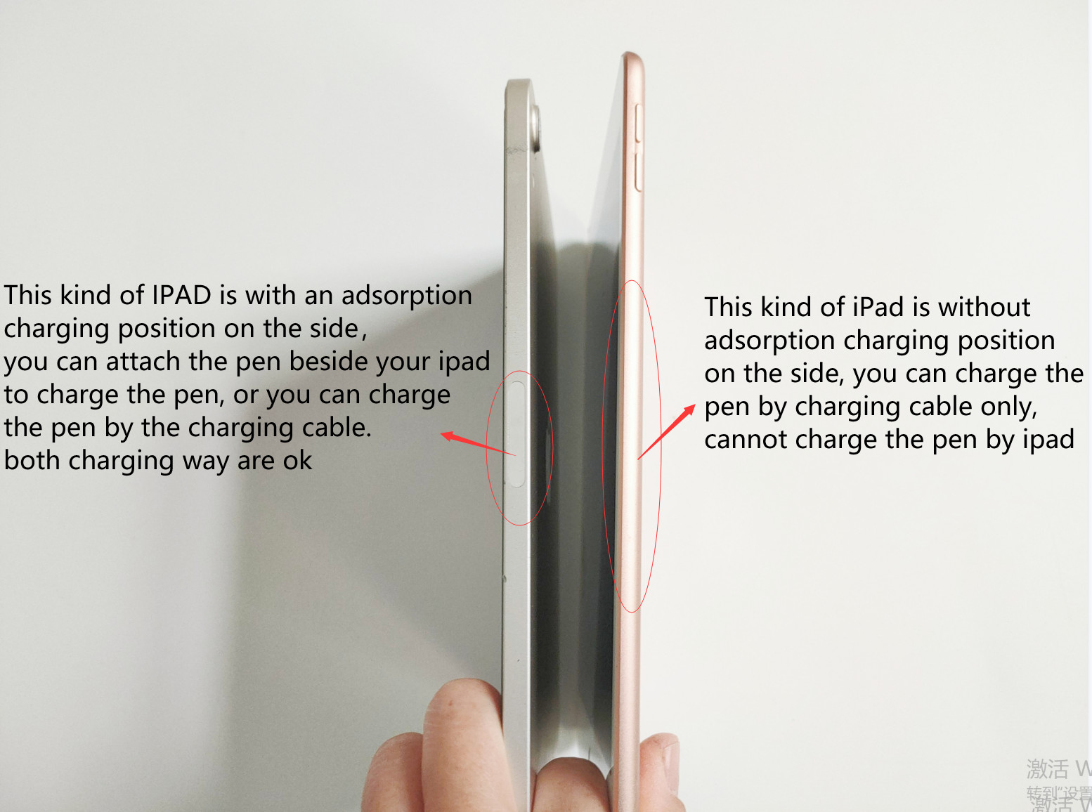 For Apple iPad Pencil 3rd Generation Bluetooth with hidden USB-C charging port