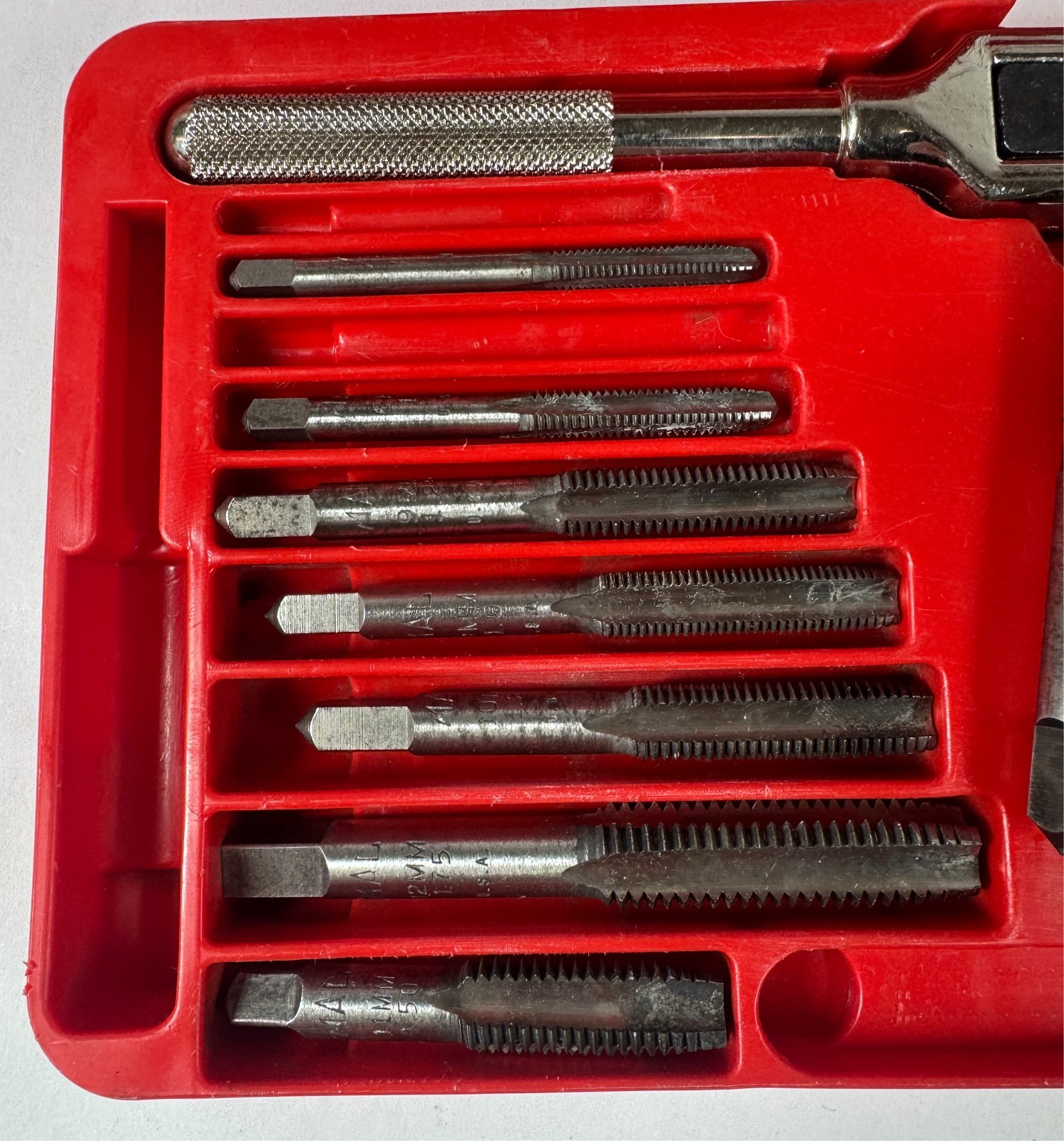 MAC Tools METRIC #8017TS 8017TS Tap & Die Threading SET Incomplete Cleaned