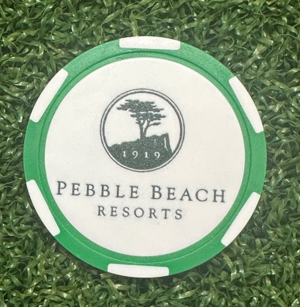 Pebble Beach Golf Links - Poker Chip Golf Marker - Perfect Stocking Stuffer
