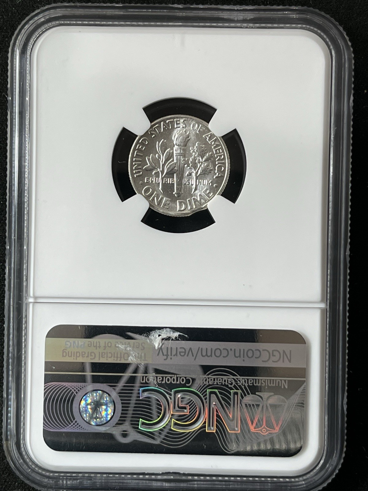1956 10C Roosevelt Dime NGC MS66 Mint Error 6554360-001