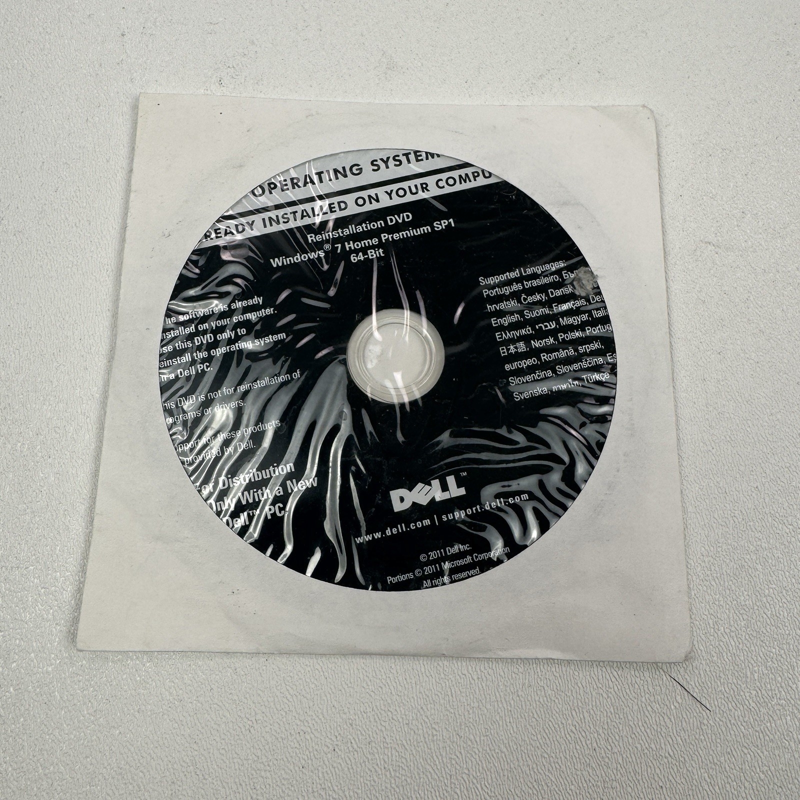 Windows 7 Ultimate 64-Bit Dell Reinstallation DVD THIS IS ONLY FOR RECOVERY