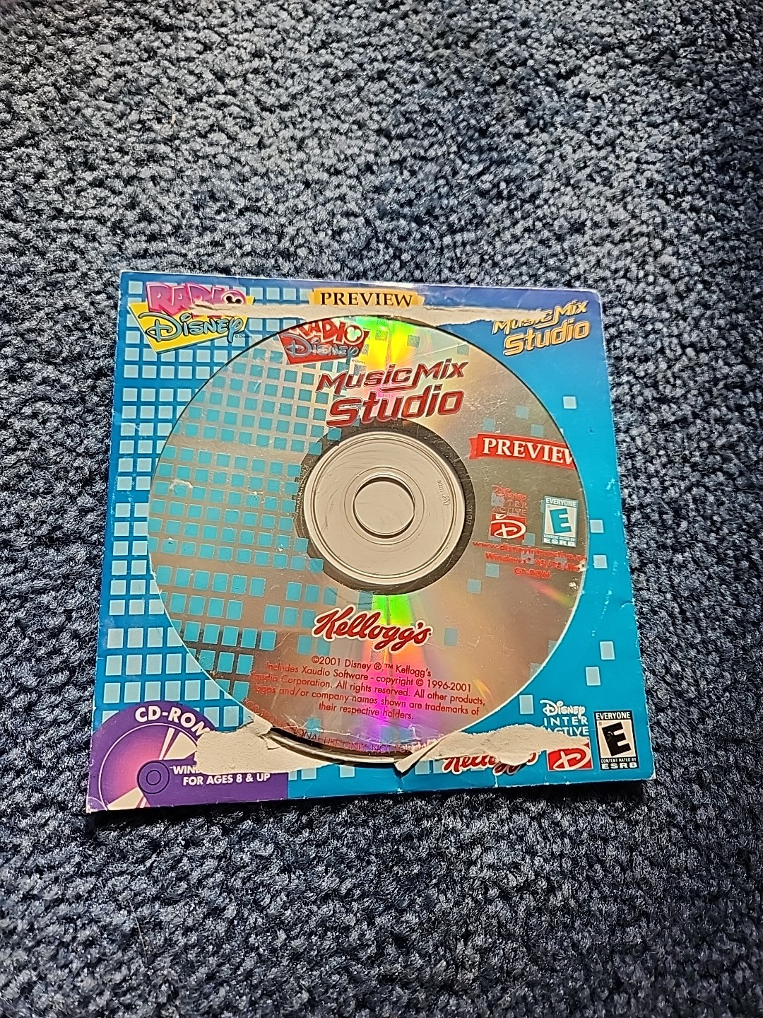 Disney Radio Preview Music Mix Studio CD Rom PC 2001 Kelloggs-Used