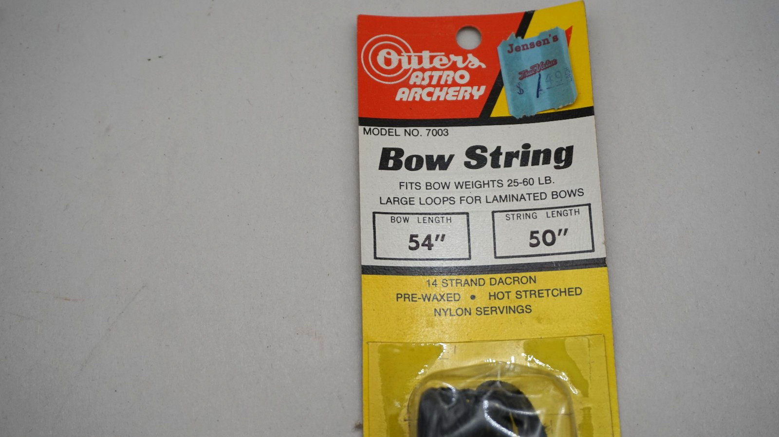 NEW OUTERS ASTRO ARCHERY BOW STRING RECURVE LONG BOW 54" bow , string 50" 7003