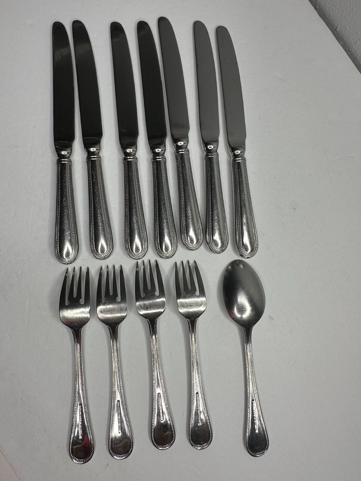 Wallace CONTINENTAL BATEMAN 18/10 Stainless Flatware 12 pc set Fork Spoon Knife