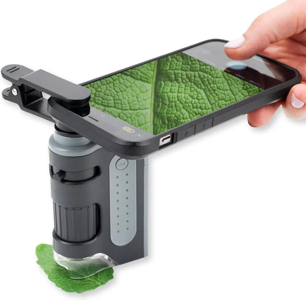 MicroBrite Portable Digital Pocket Microscope for Kids or Adults, Accurat