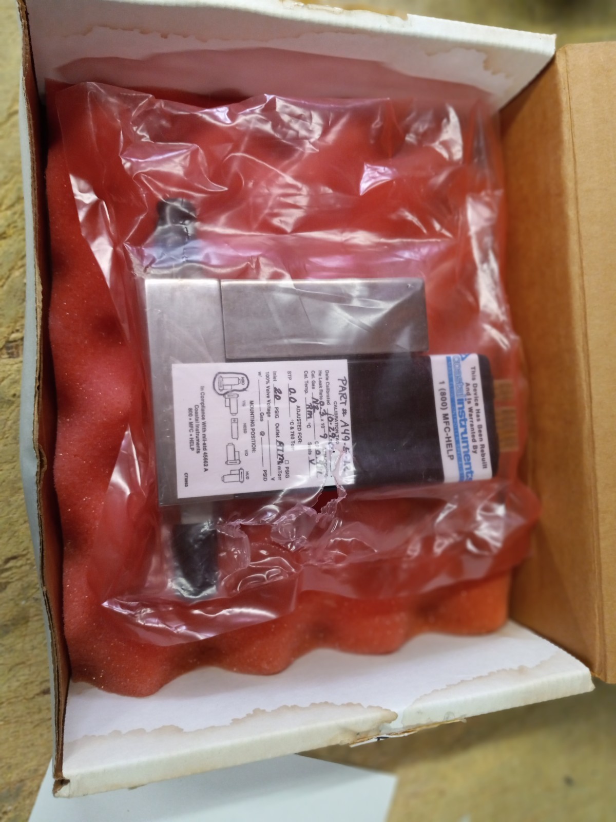 Unit, UFC-1100, O2, 5 SLM, Mass Flow Controller, New