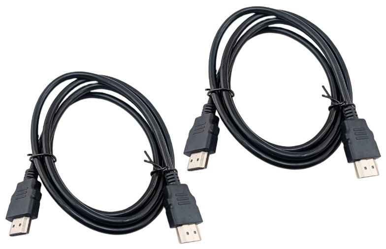NEW 2-Pk 4K HDMI 5 Foot Cable Computer Laptop Projector Monitor BluRay DVD LEDTV