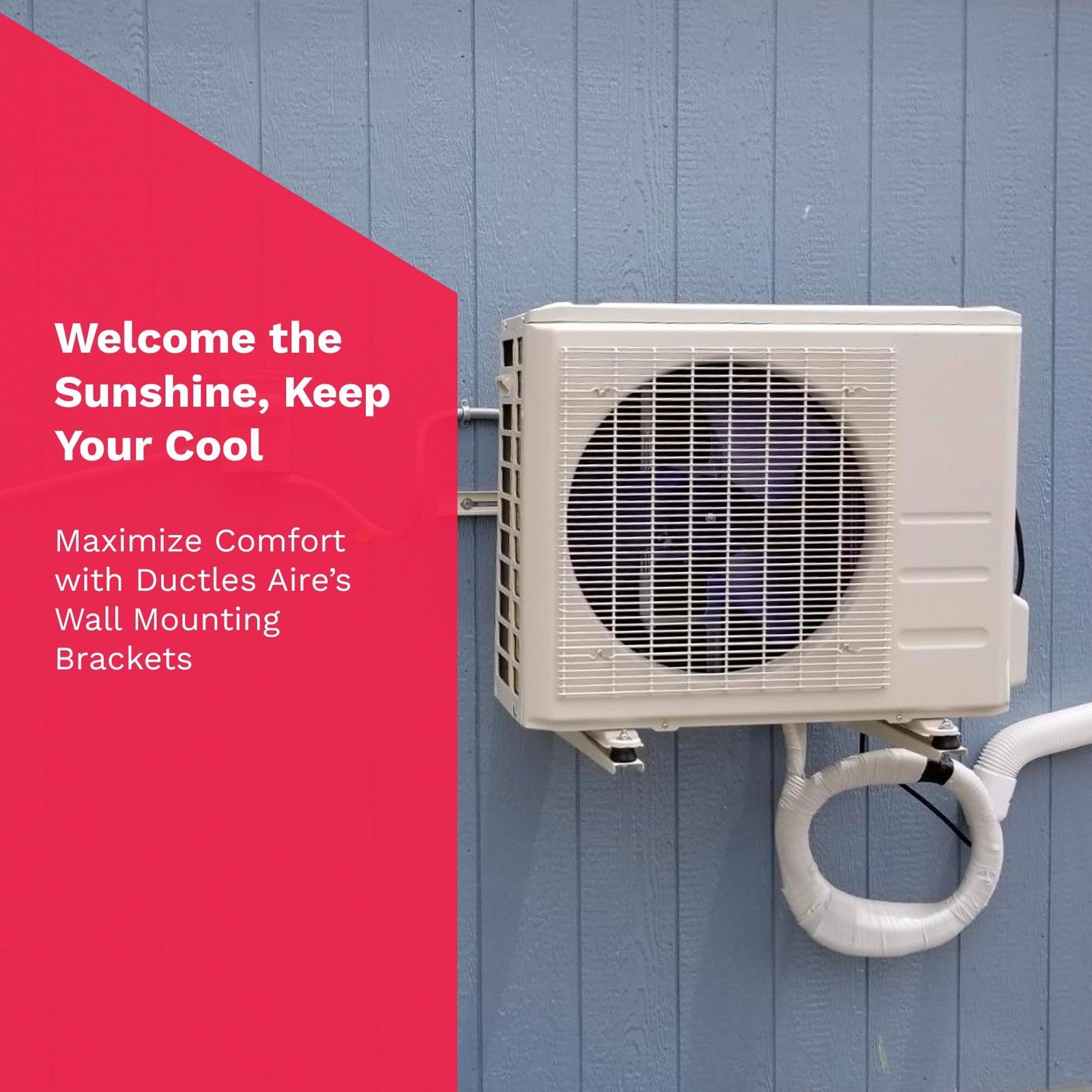 DuctlessAire Mini Split Outdoor Wall Mount Bracket HVAC AC Unit 9-36K BTU