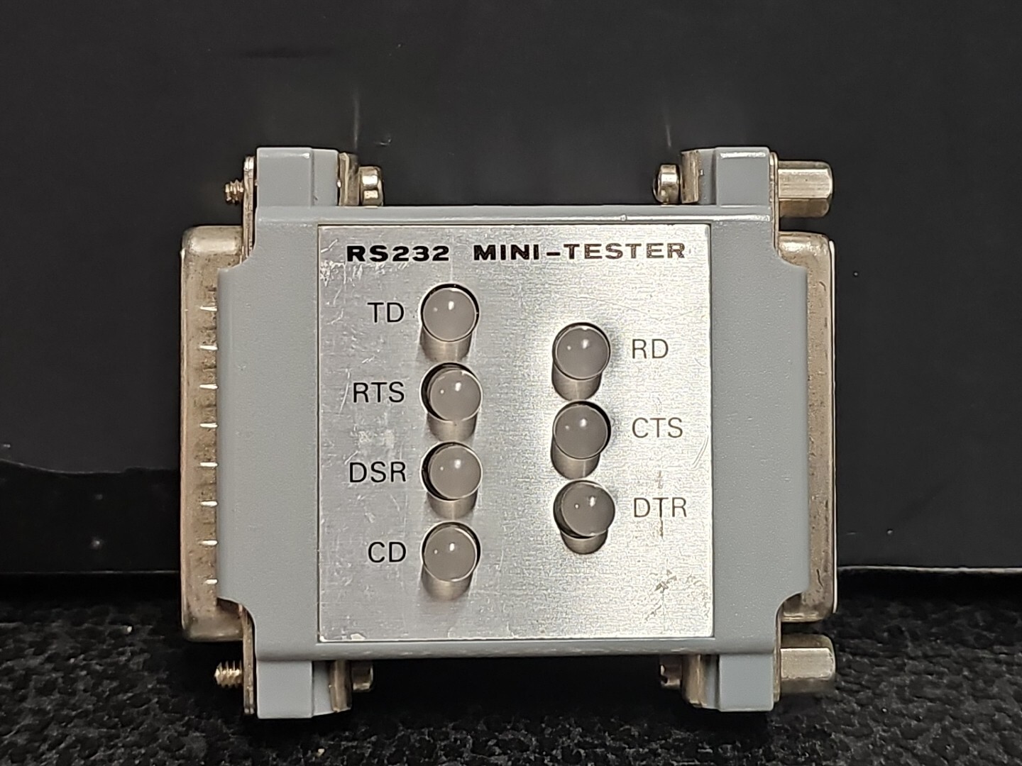 RS-232 Mini-Tester with LED Indicators DB-25 Male to Female