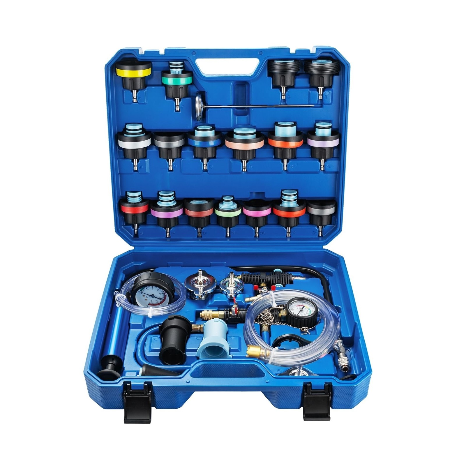 28PCS Coolant Pressure Tester & Vacuum Refill Kit,Radiator Pump Pressure Test...