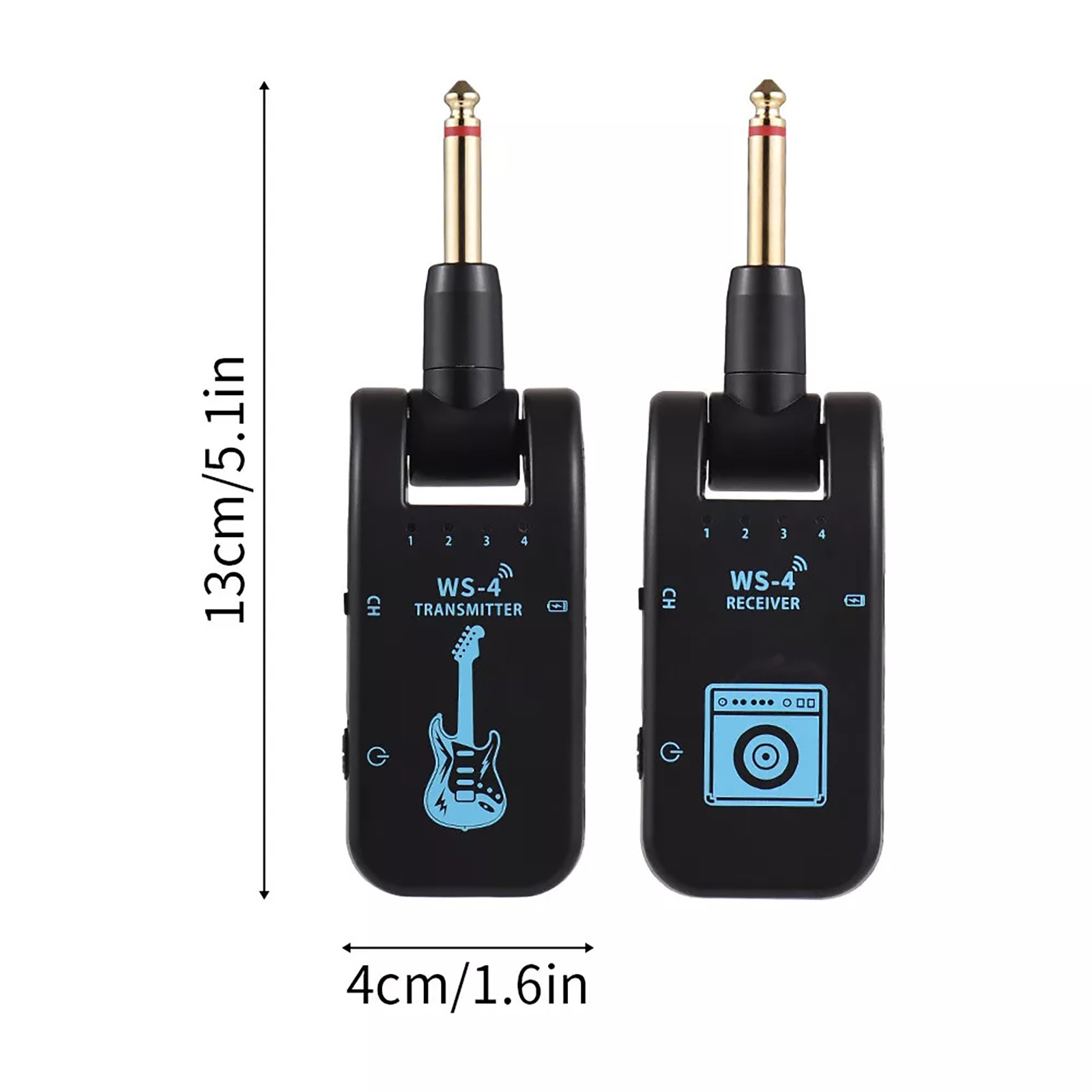 High Stability 2.4G Wireless Guitar Rechargeable Transmitter And Receiver