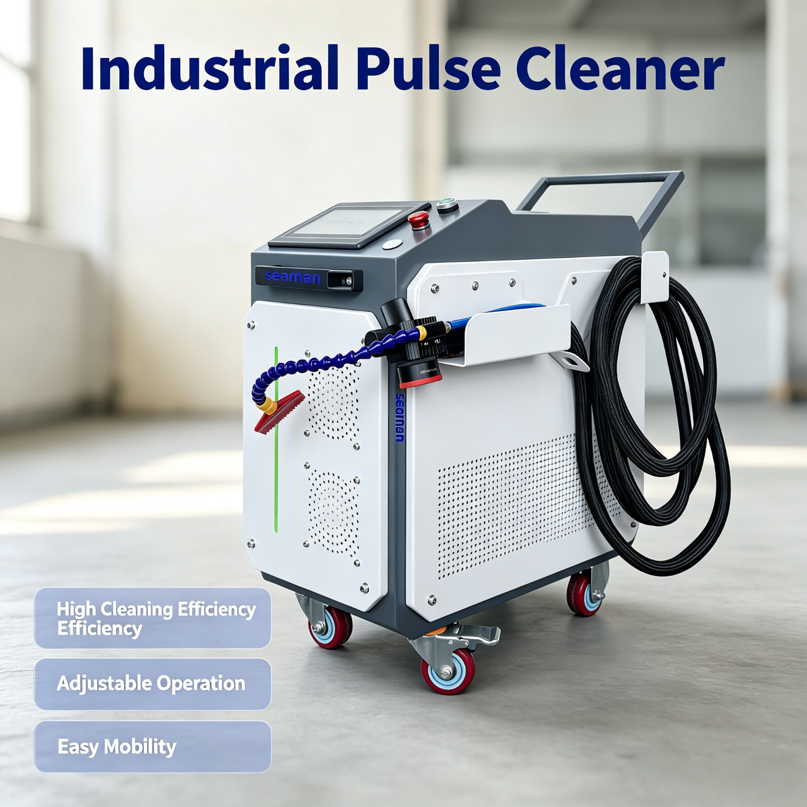 200W JPT Handheld Pulse Laser Cleaning Machine Non-Damage to Basic Materials FDA