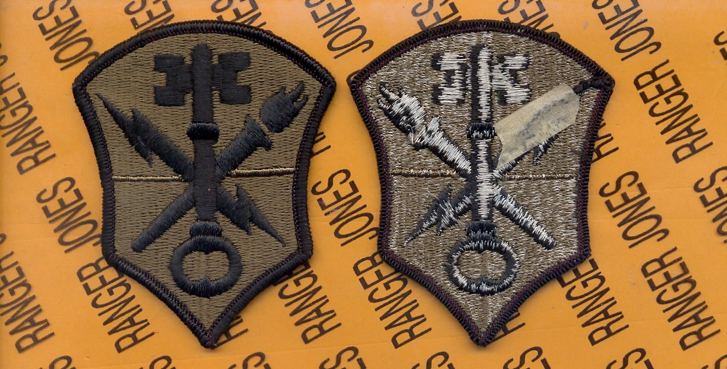 US Army Intelligence & Security Command INSCOM ~3.5" OD Green & Black patch m/e