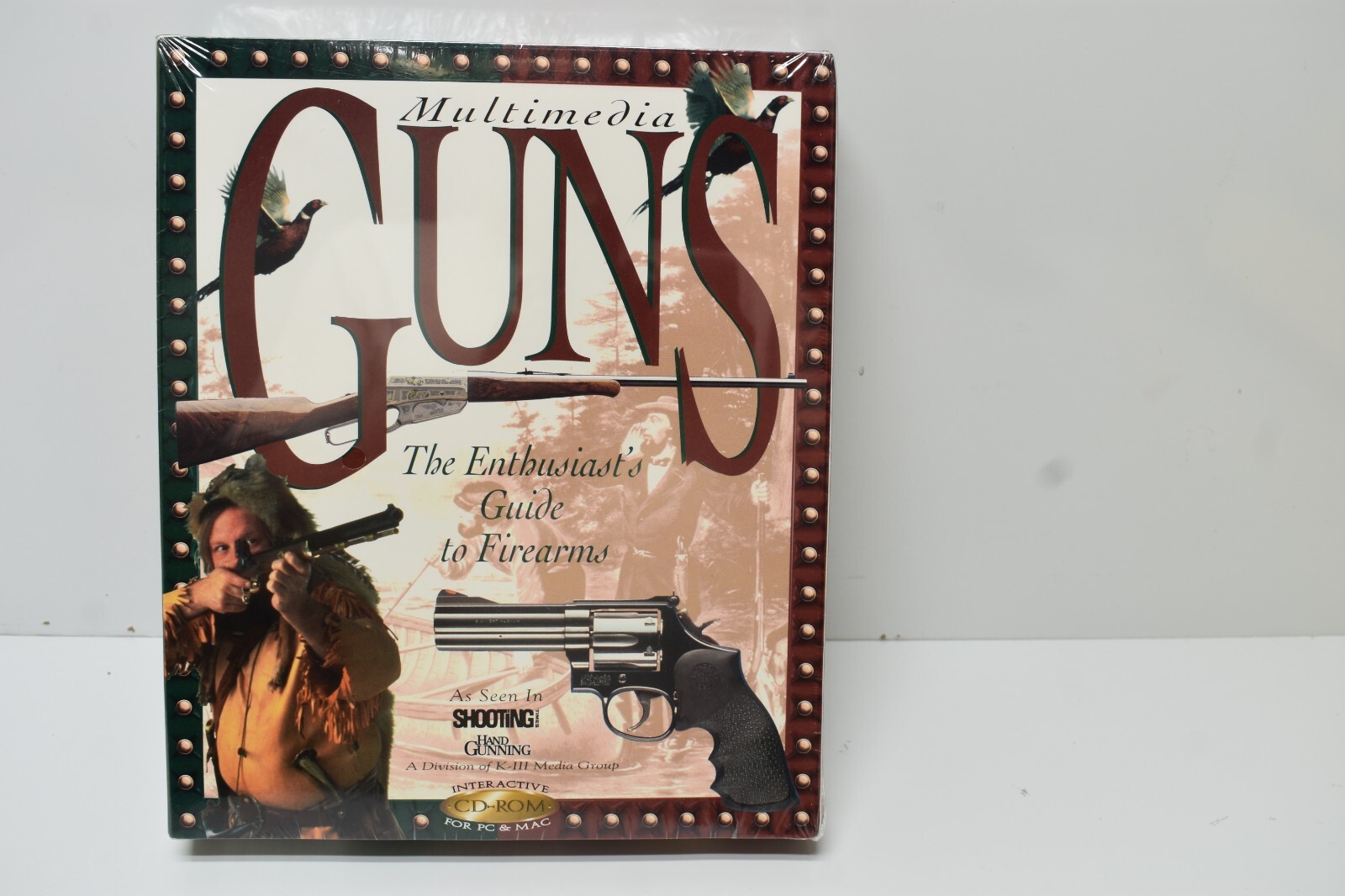 Gun s The Enthusiast's Guide to Firearms Big Box CD-ROM Win/Mac New Sealed 1996