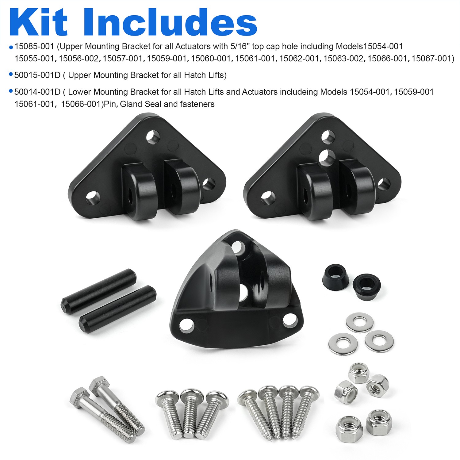 Universal Actuator Mounting Bracket Replacement Kit 15099-001 (for 1 actuator)