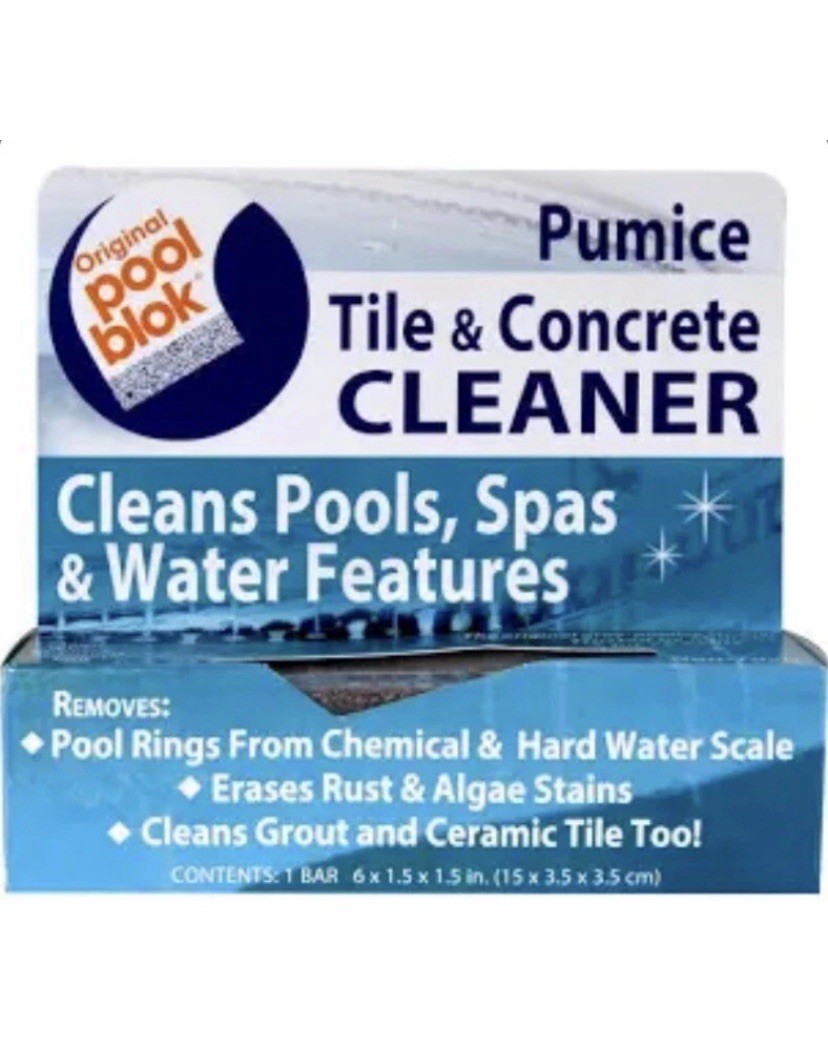 Original Pool Blok Pumice Tile & Concrete Cleaner: Cleans Pools, Spas. 5 Bars.