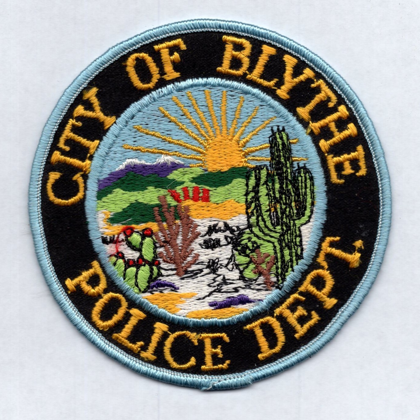 Blythe California Police Patch - Vintage