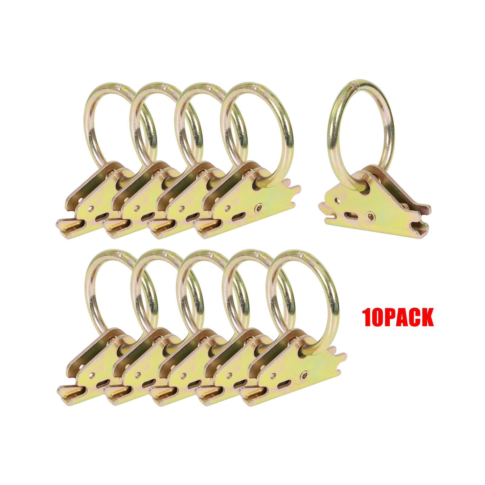 Heavy Duty Steel E-Track O Ring Tie-Down Anchors for E-Track TieDown System 20PC
