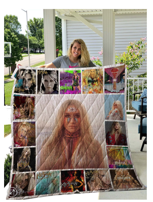 Kesha Quilt, Fleece Blanket, Sherpa Blanket Perfect Gift For Fans