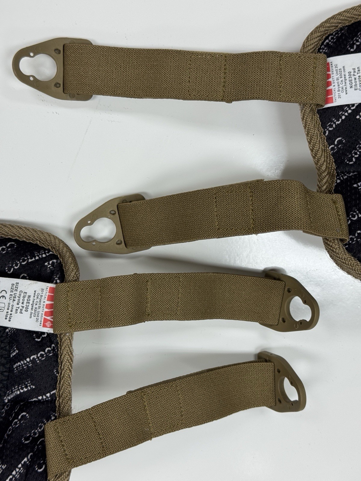 HWI NG Coyote Brown Military Tactical Knee Pads & Elbow Pads Complete Set USED
