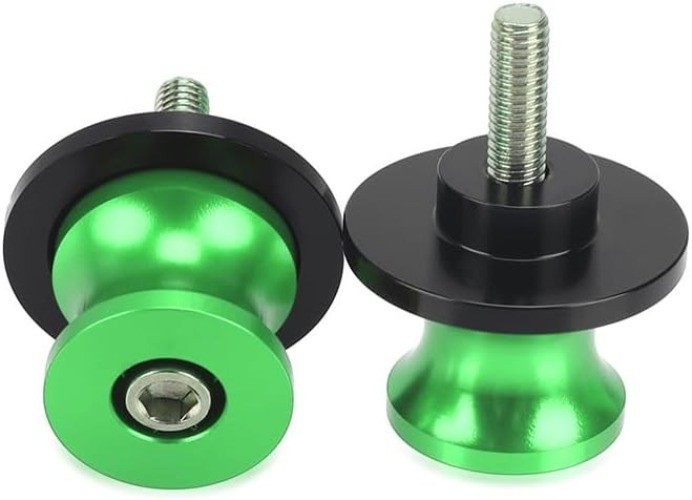 Motorcycle Aluminum CNC Swing Arm Slides Spools Stand Screw Compatible With All