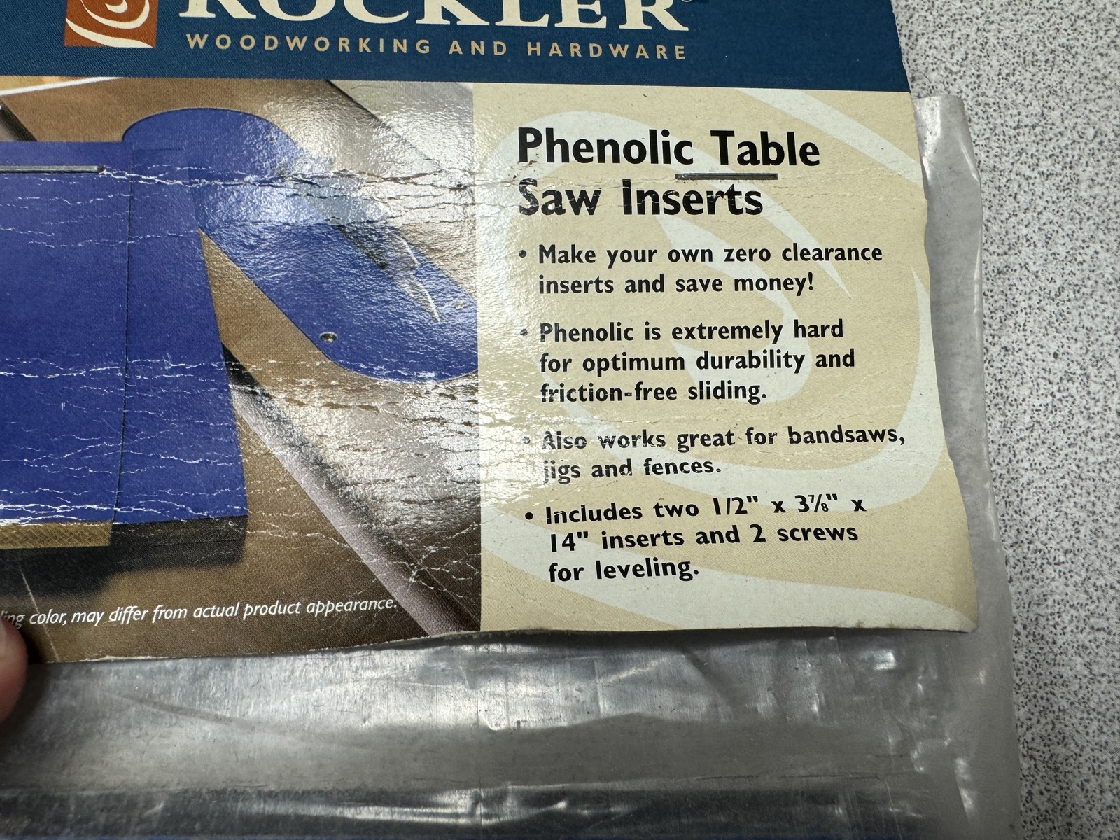 Rockler Phenolic Table Saw Inserts