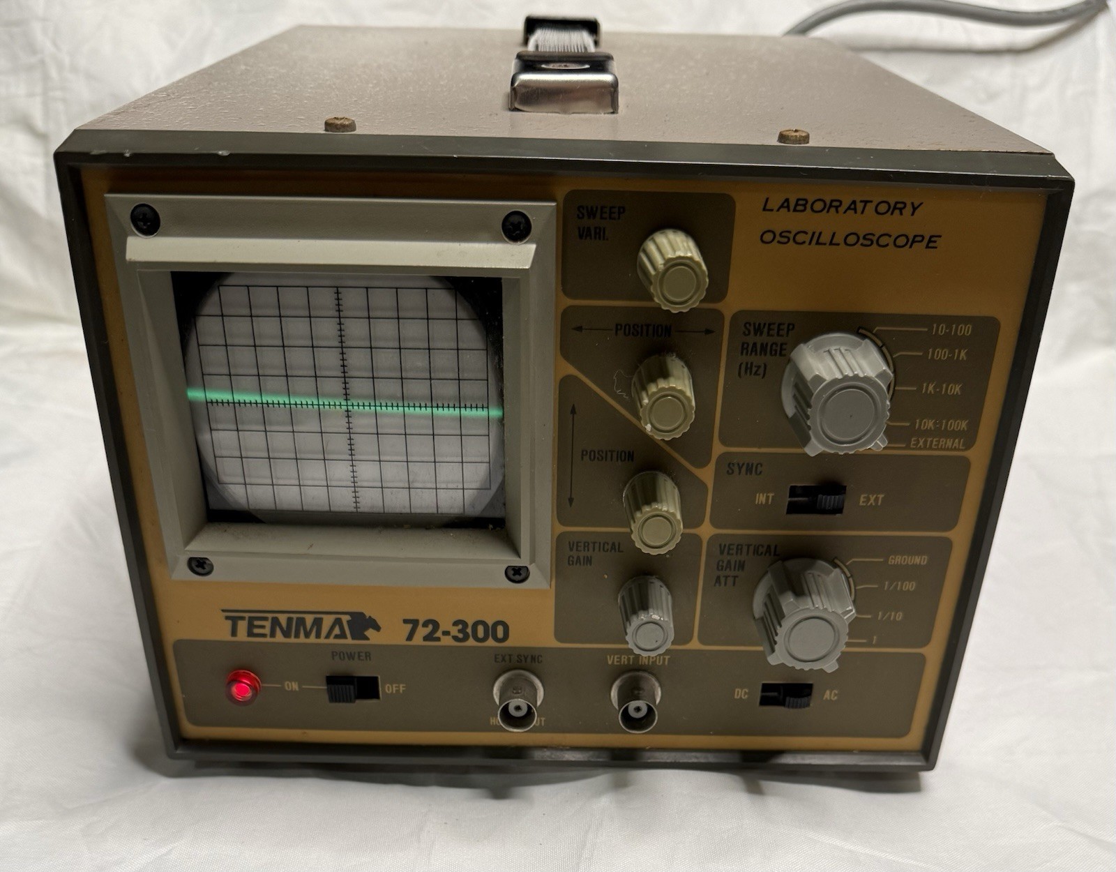 Oscilloscope TENMA 72-300 Laboratory Tested No Probes Working Ac & Dc Preowned