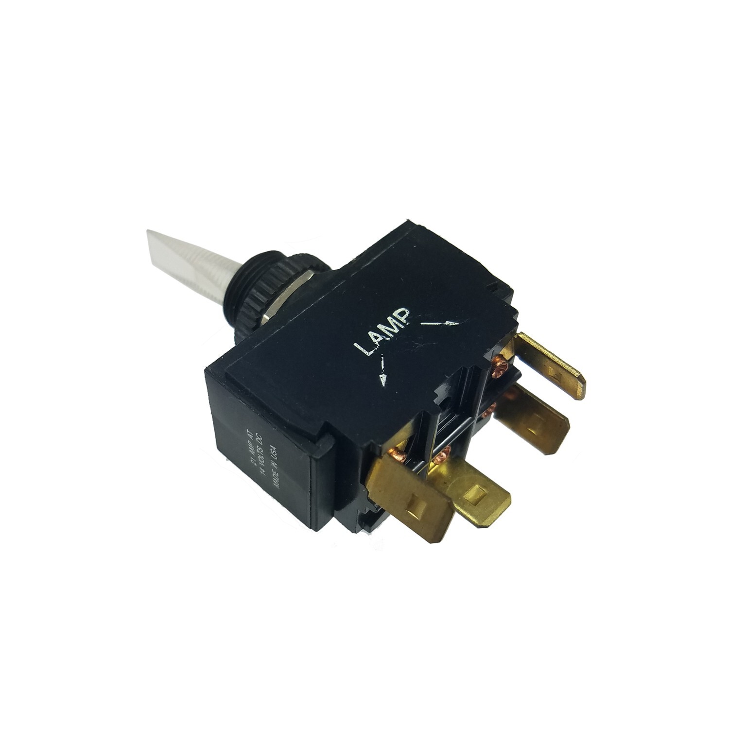SPST Weatherproof Lighted Toggle 14Vdc 21 Amps