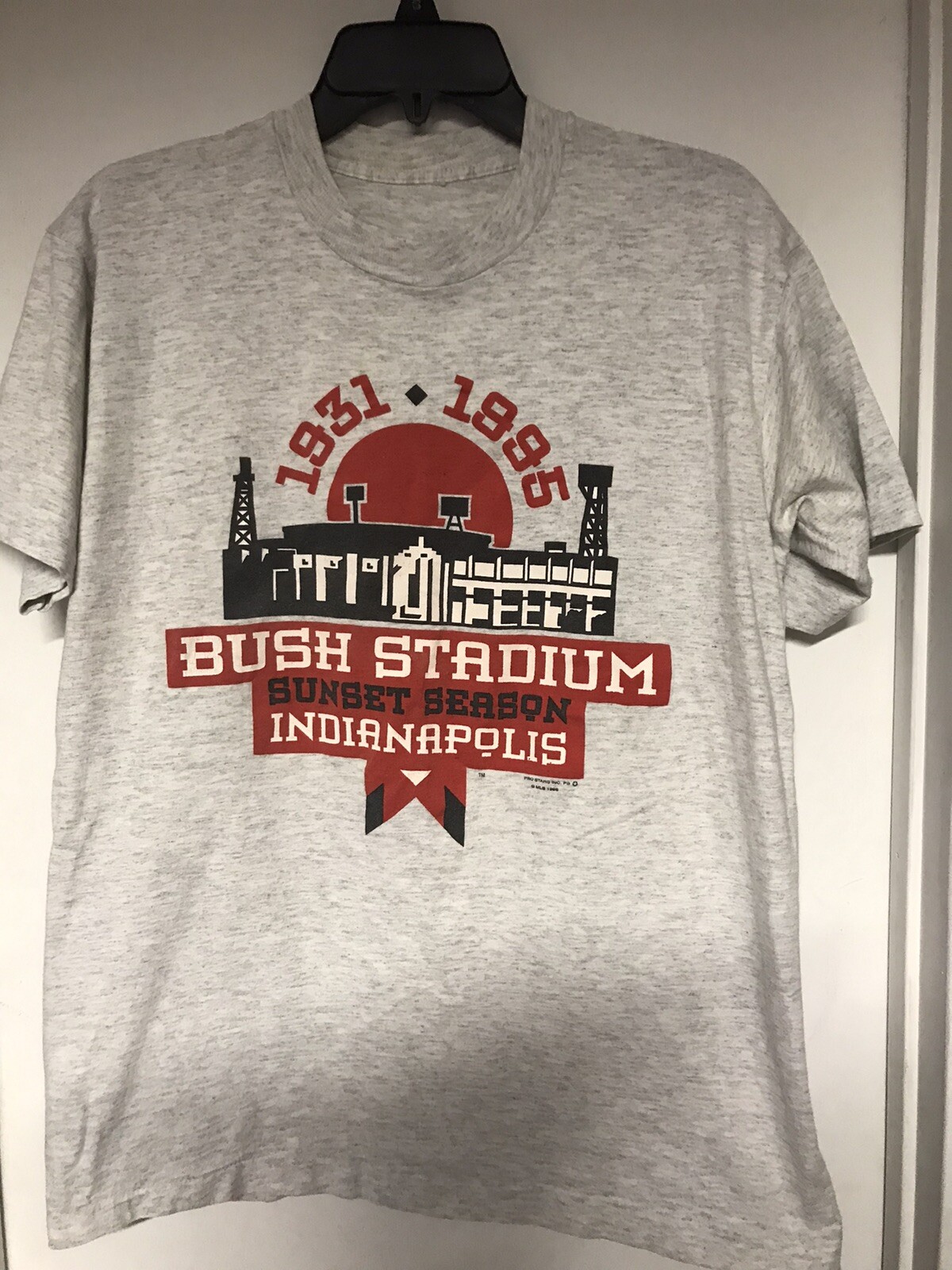 VTG 1931-1995 Indianapolis Indians Bush Stadium Sunset Season, MiLB, MLB Tee, M