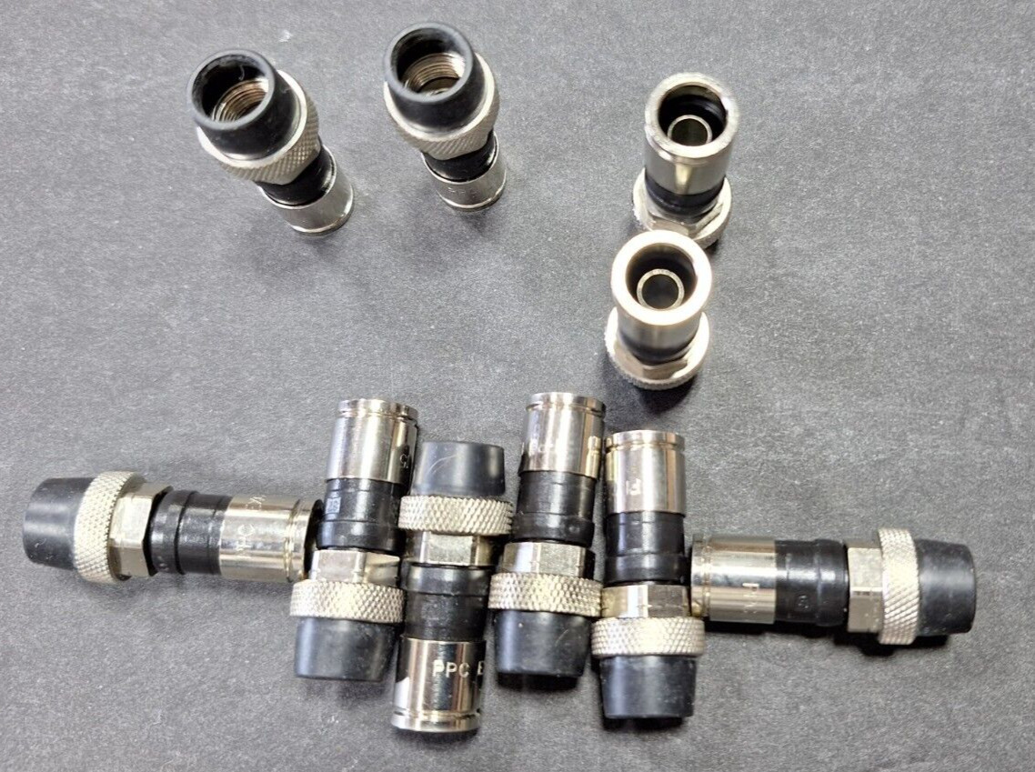 RG-6 BELDEN PPC EX6WS AQUA TIGHT WEATHER BOOT COAXIAL COMPRESSION CONNECTOR 10X