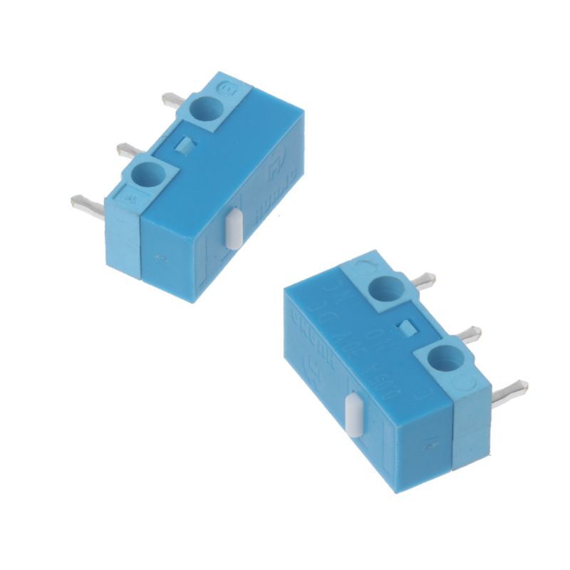 5Pcs Original HUANO White Dot Blue Shell 0.74N Mouse Micro Switch Silver Alloy