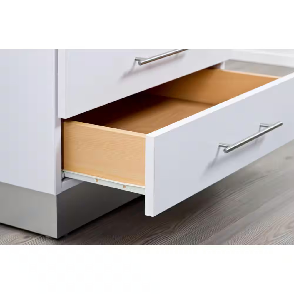 22 in. Soft Close Bottom Mount Cabinet Drawer Slides (2-Pack)
